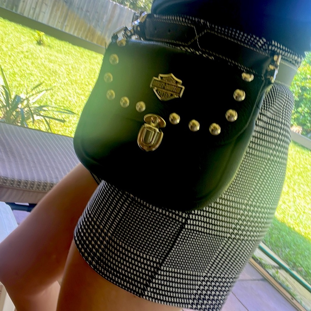 Harley Davidson Leather Belt Loop Purse 🏍️